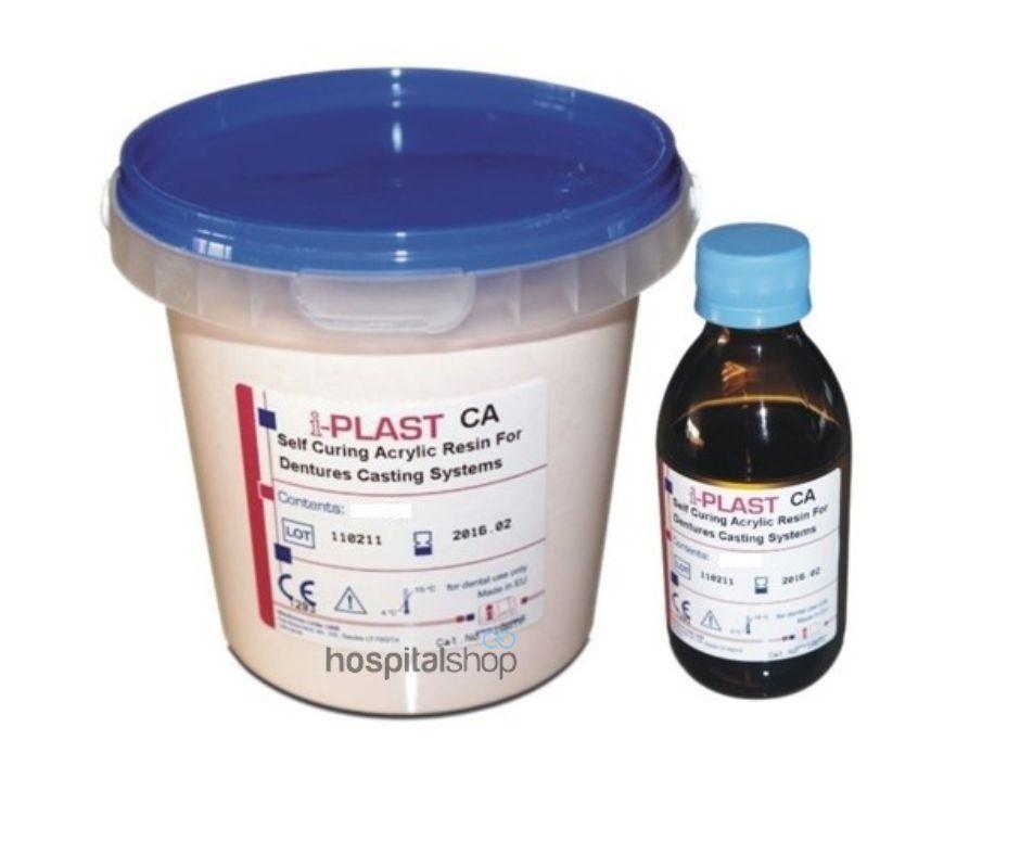 I-Dental I-PLAST OR Self Curing Acrylic Resin 300gms Powder 150ml Liquid For Orthodontic Appliances Clear IAOK1