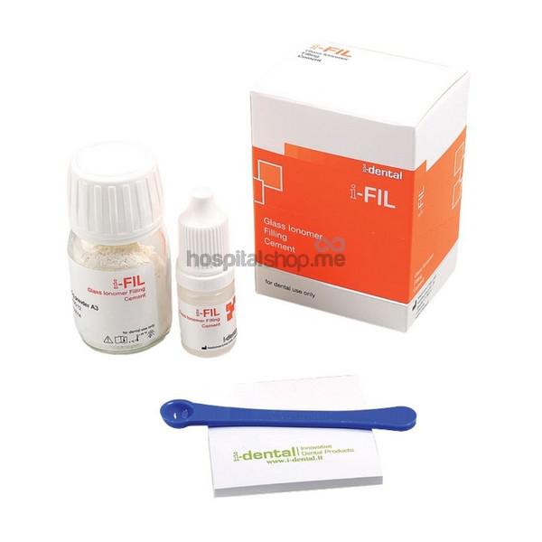 I-Dental I-FIL Glass Ionomer Restorative Cement 20gms Powder , 6ml Liquid A2 IFIA2