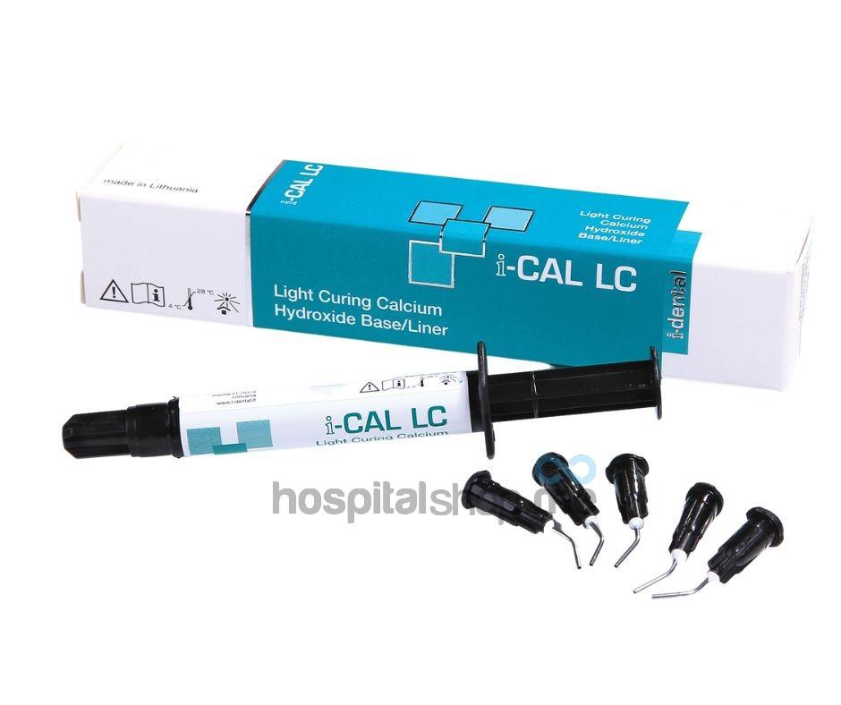 I-Dental I-Cal LC Calcium Hydroxide Light Cure 2.5gms 5 tips ICLTP