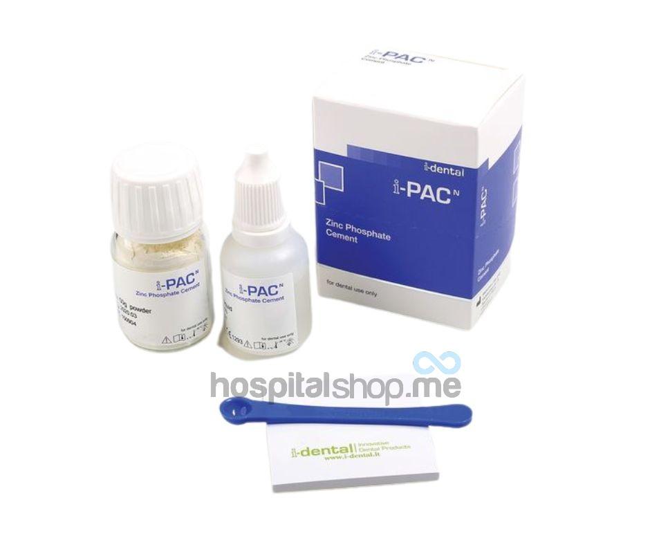 I-Dental I-Pac N Zinc Phosphate Cement Powder 50gms Liquid 30gms IPATP