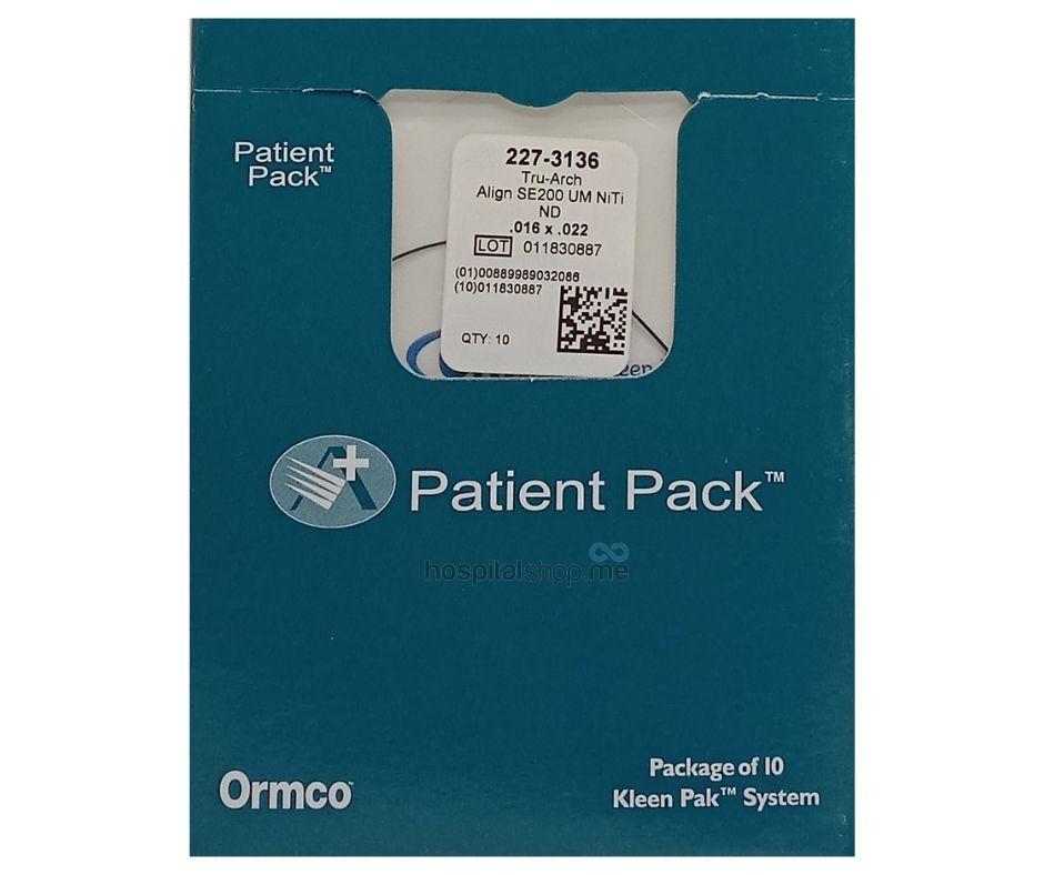 Ormco Tru-Arch Archform ALIGN SE 200 Niti Rectangular Archwire Upper Medium 16x22 10Pcs 227-3136