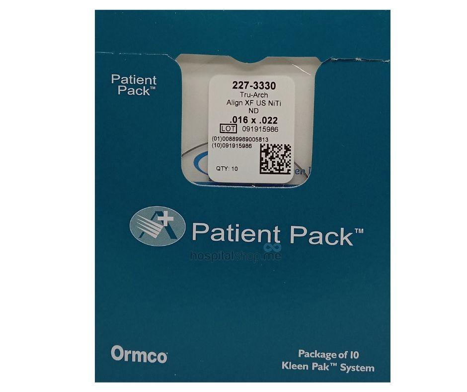 Ormco Tru-Arch Archform ALIGN XF Niti Rectangular Archwire Upper Small 16x22 10Pcs 227-3330