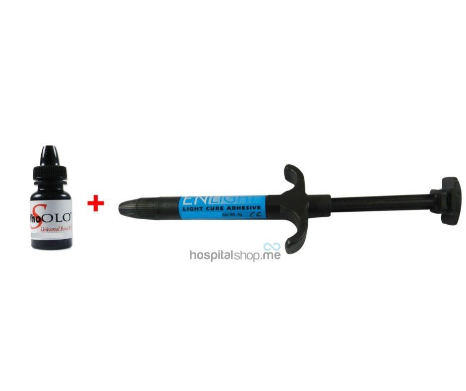 Ormco Enlight Sample Kit Orthodontic Light Cure Adhesive with OrthoSolo Bonding agent Kit 740-0179