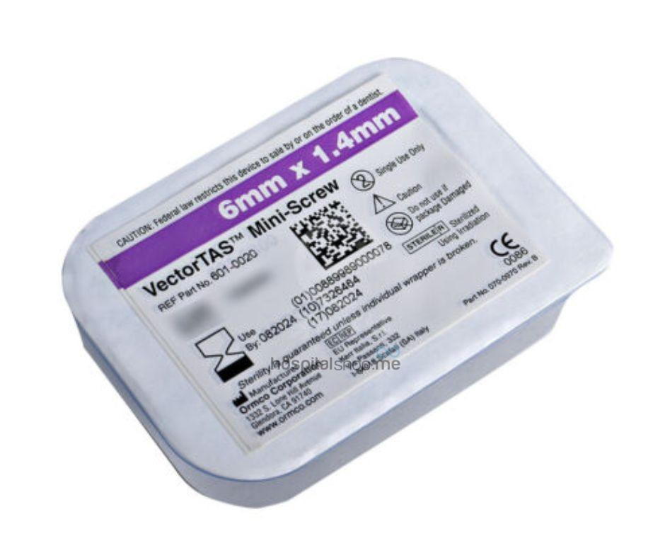 Ormco Vectortas Mini Screw Kit 6mm 6pcs 601-0020