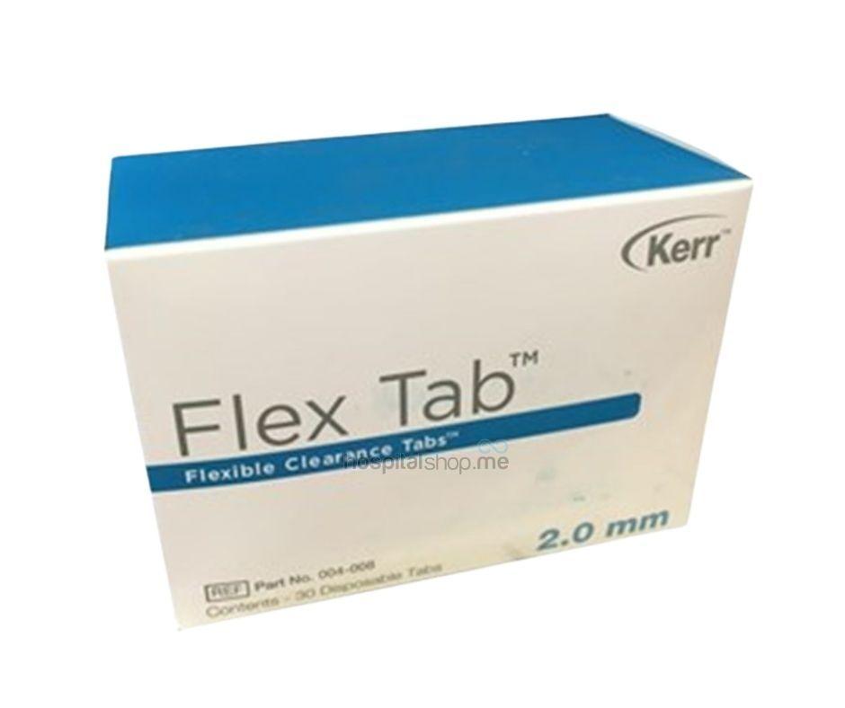 Kerr Flex Tabs Flexible Clearance Tabs 2.0 mm Blue 30pcs 004-008