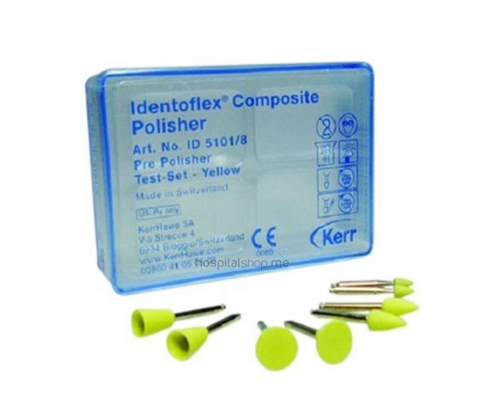 Kerr Identoflex Composite Prepolishers Testset Yellow 8pcs ID5101/8