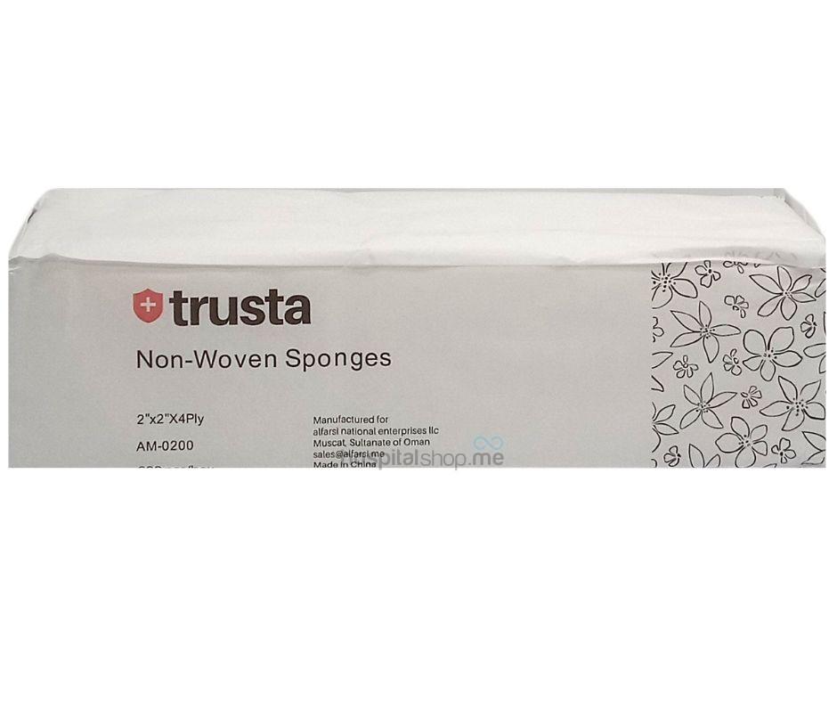 Trusta Gauze Swab Non Woven Non Sterile 5cmX5cm 200pcs 4ply AM-0200