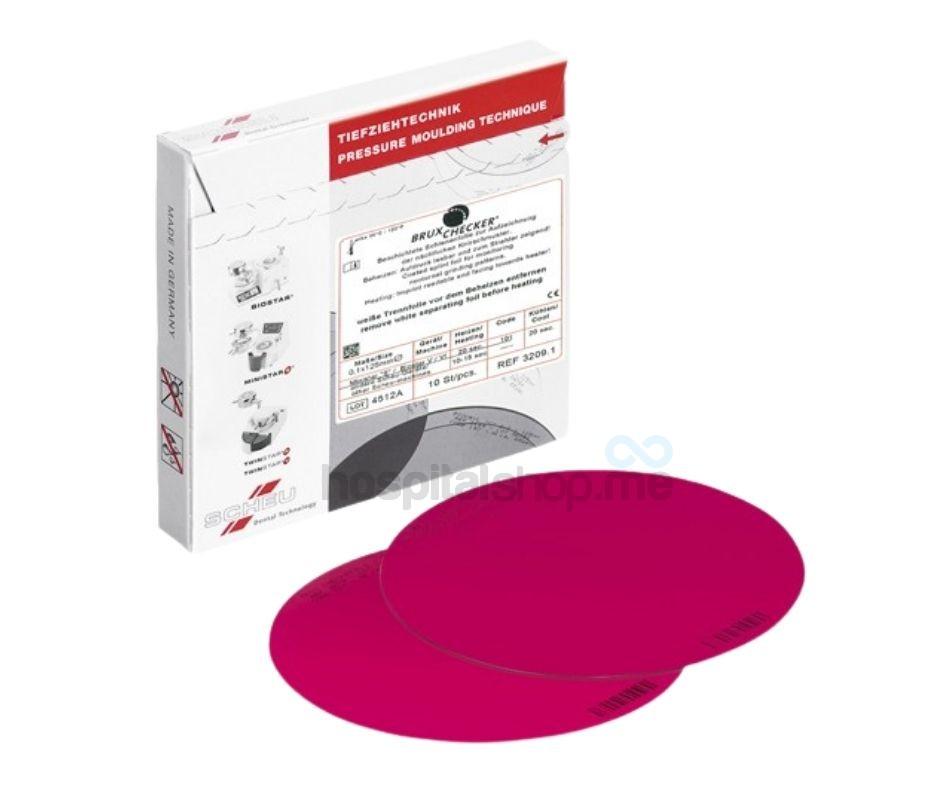 Scheu Brux Checker 0.1x120mm Red 10Pcs 0760.1