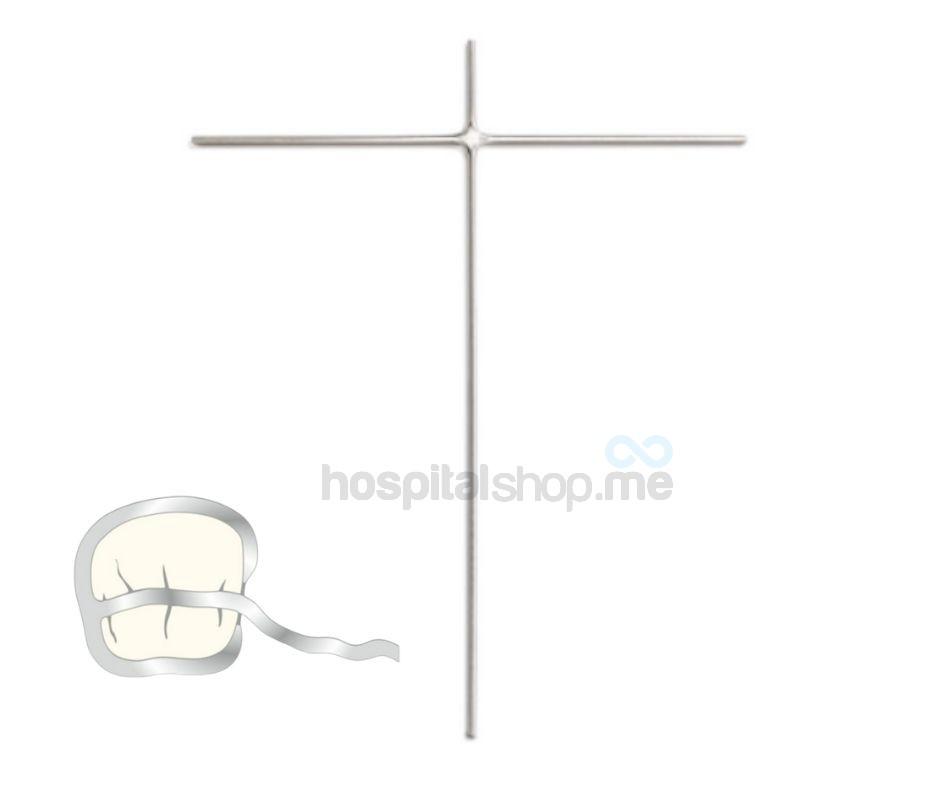 Scheu T Clasp Stainless Steel 0.9mm 10Pcs 1026.1