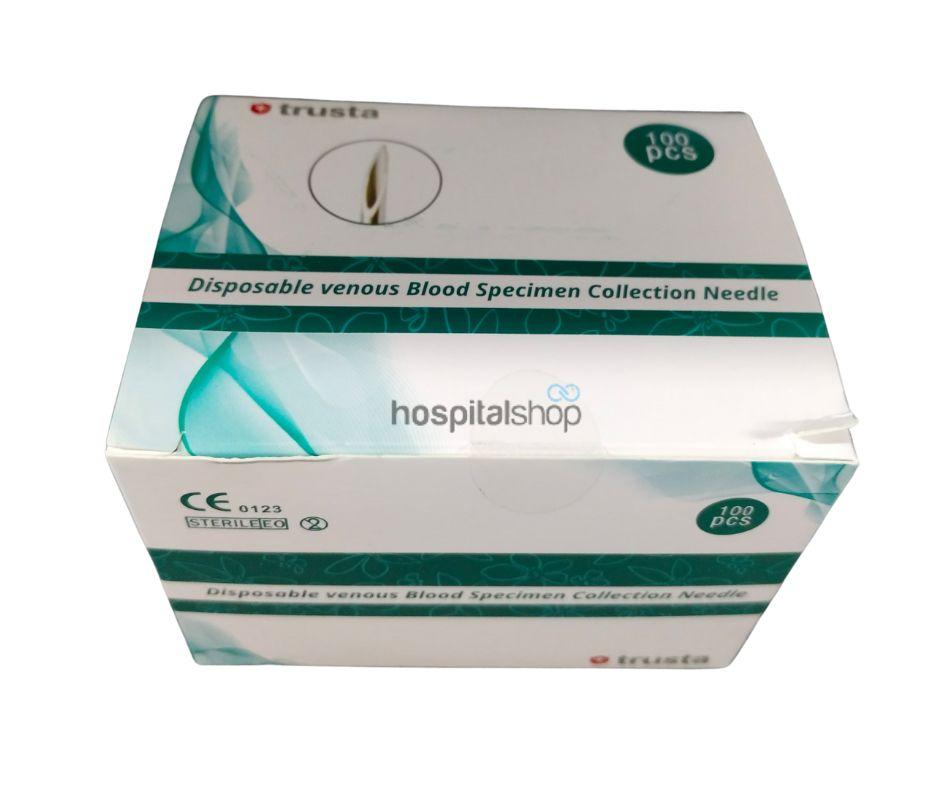 Trusta Vacutainer Blood Collection Needles 21G 1 1/2 100pcs