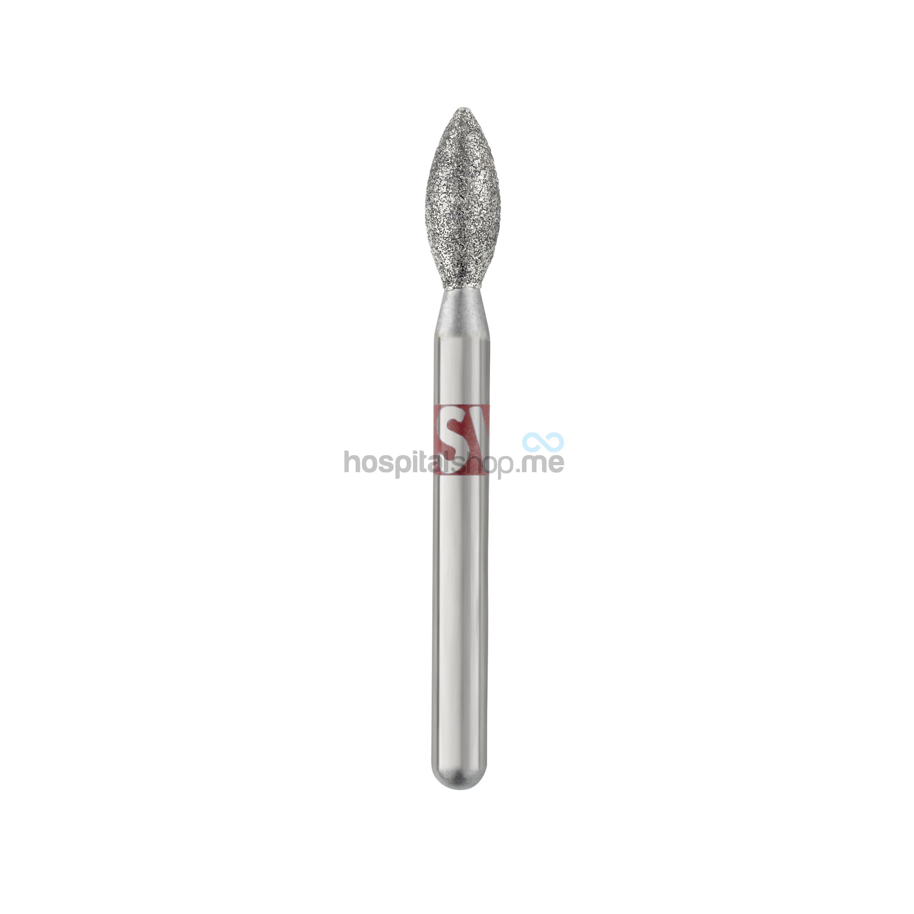 Burs Diamond Pointed Football Shape 868 Fine Red Band FG868F022 5pcs