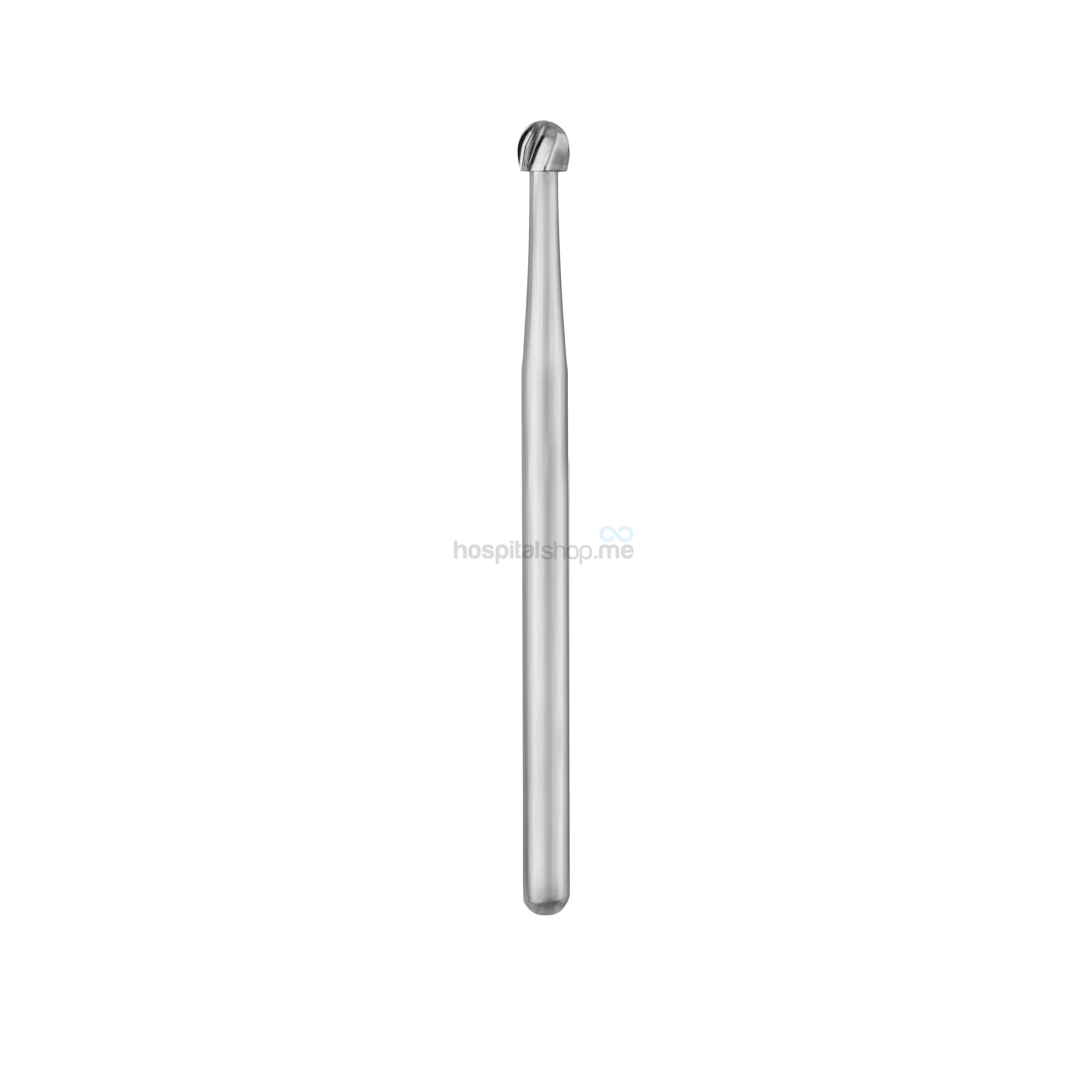 SS White Carbide Burs Long Shank Round HP-10 5Pcs 310055