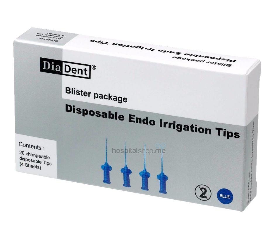 Diadent Endo Irrigation Tips Disposable Blue 20 pcs  1001-315