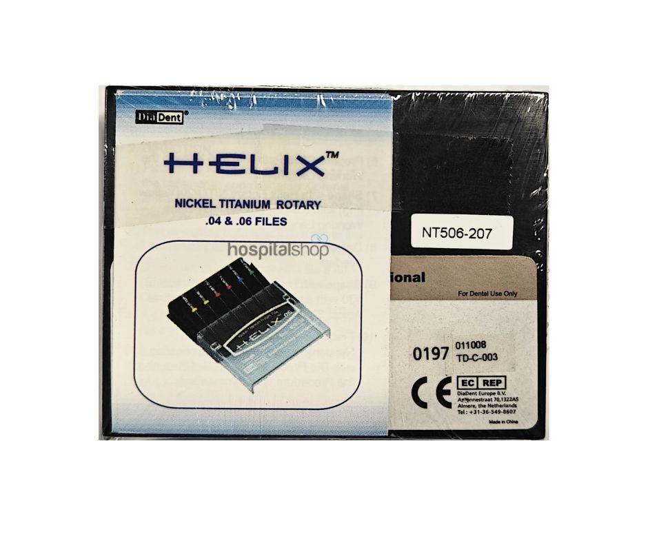 Diadent Helix NITI Rotray Files 0.06 taper 25 mm 40 Black 6 Pcs