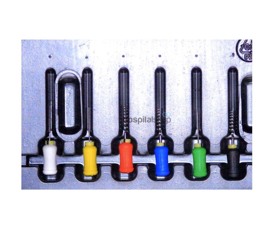 Kido SH Hand Pedodontic File Assorted W Taper 6pcs 16mm 2011024201A2