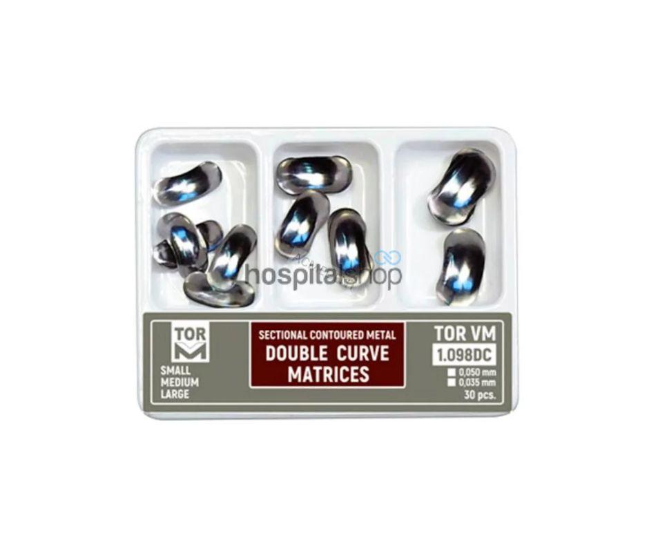 TOR VM Sectional Contoured Metal Double Curved Matrices Kit of Matrices 30Pcs 1.098DC