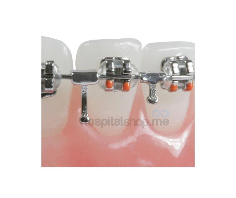 DB Ortho Crimpable Hook Bidirectional Fits upto .021” x .025”. 1.6mm 10pcs DB22-0482