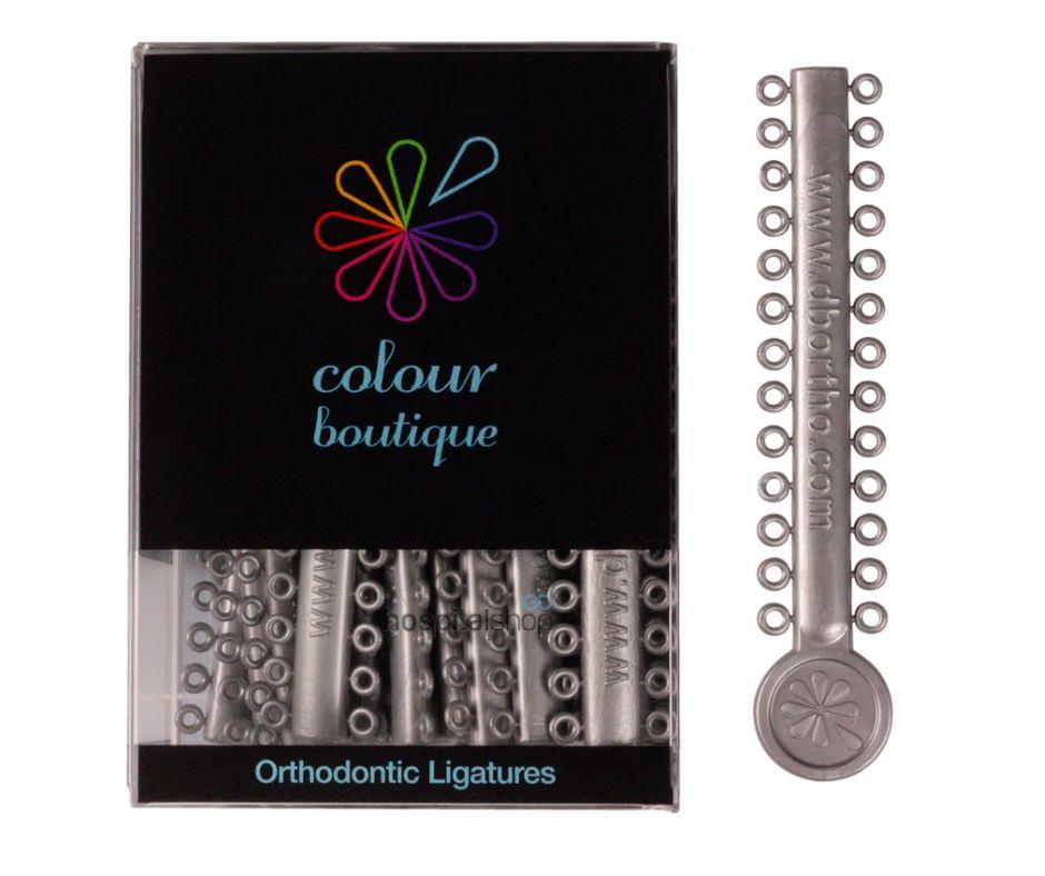 DB Ortho Colour Boutique Ligatures Ties Silver 1040pcs DB03-3002
