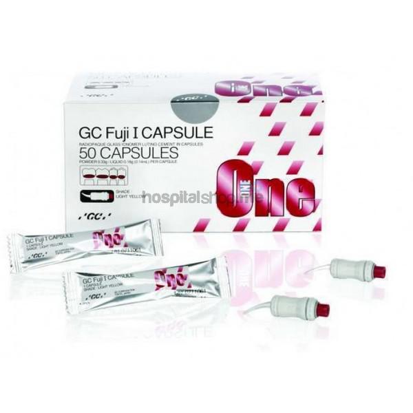 GC Fuji I Glass Ionomer Luting Cement Capsules Light Yellow 50 pcs 003106