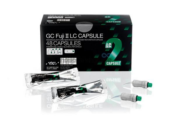 GC Fuji II LC Glass Ionomer Restorative Cement Light Cure Capsules Assorted 50 pcs 003244