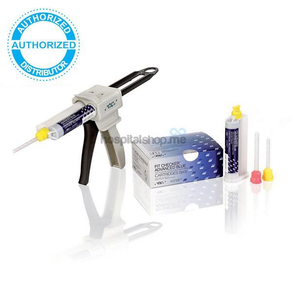 GC Fit Checker Advanced VPES Materials Cartridge 56 gms Blue 2 pcs 004905
