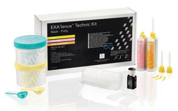 GC GC EXA'lence Impression Material 1-1 Wash Putty Regular Set Cartridge Technic Kit 900472
