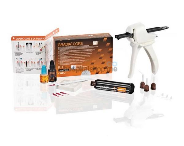 GC Gradia Core Dual Cure Core Composite Radiopaque with Cartridge dispensor Kit 900784