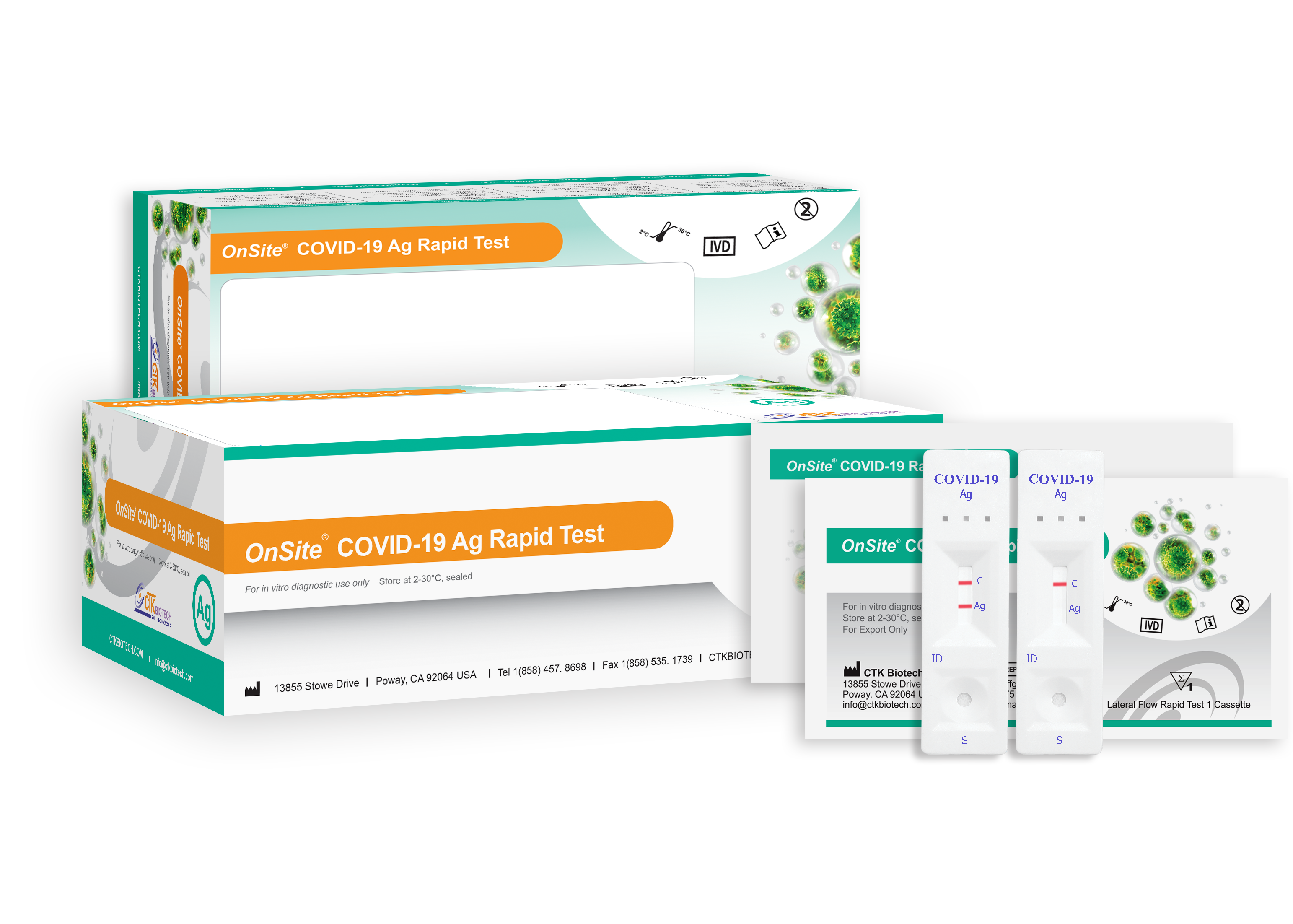 CTK  Biotech  Covid-19 Antigen Rapid Test 20 Tests R0182C